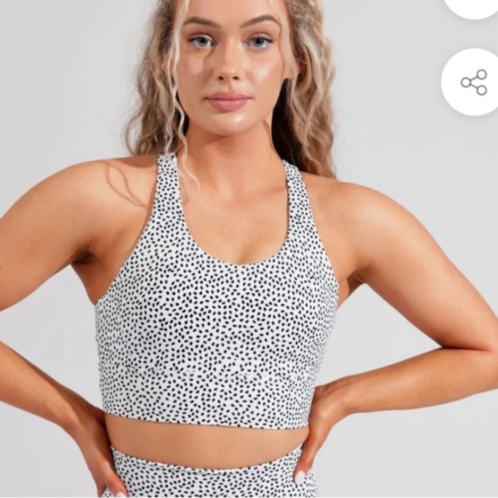 Buffbunny Rosa bra white bossy print